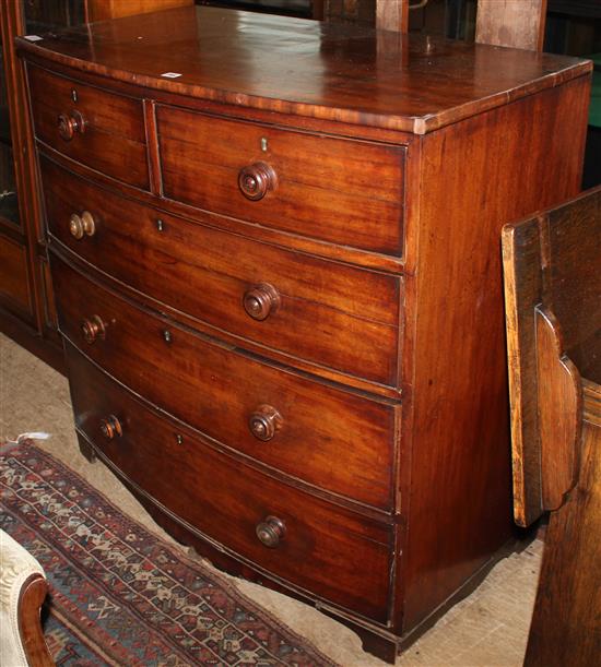Regency mahogany chest of drawers